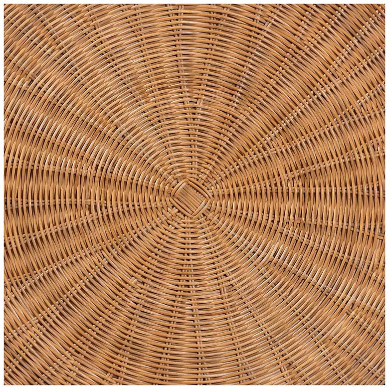 Image 5 bali & pari Avalon Natural Rattan Round Coffee Table with Pedestal Base more views