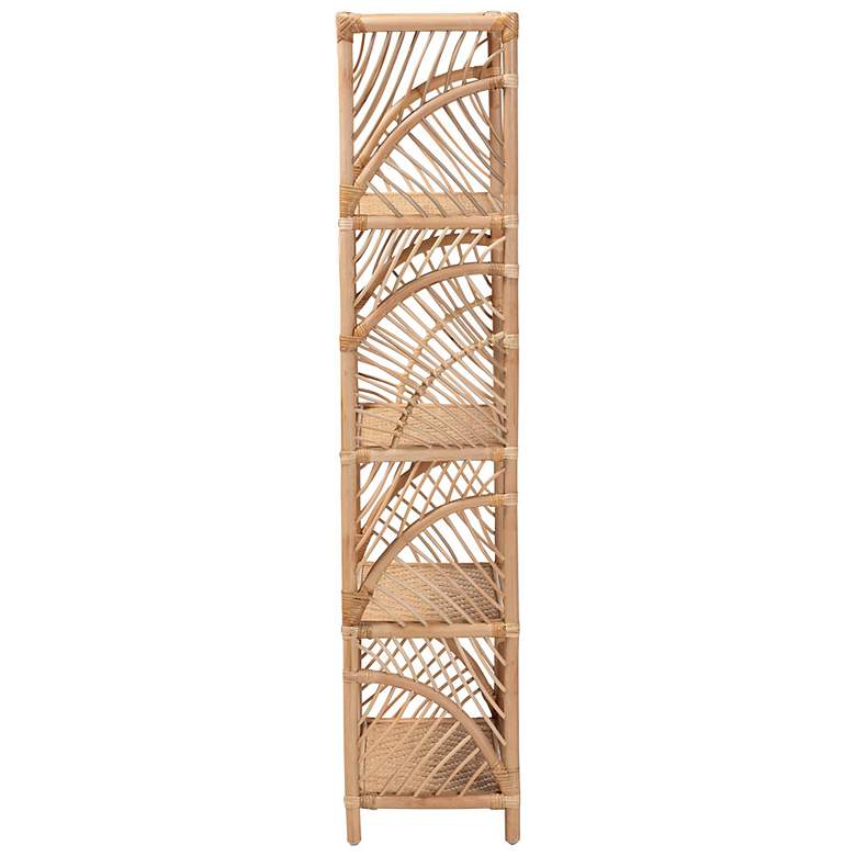 Image 4 bali & pari Baara Natural Rattan 4-Tier Display Shelf more views