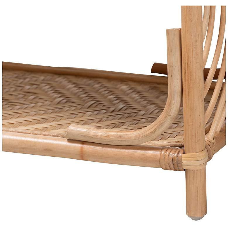 Image 5 bali & pari Baara Natural Rattan 4-Tier Display Shelf more views