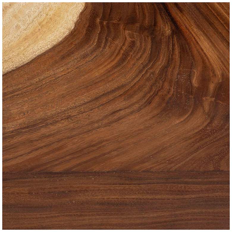 Image 7 bali & pari Bai Modern Rustic Natural Wood Solid Suar Wood Accent Bench more views