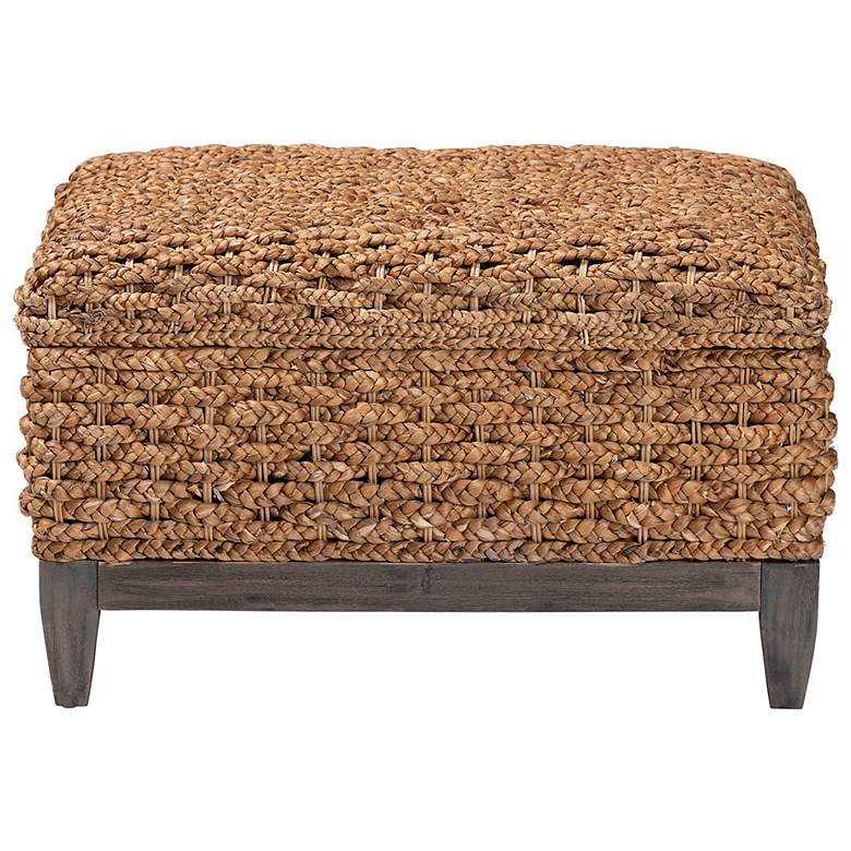 Image 4 bali & pari Bailey Handwoven Square Seagrass Storage Ottoman more views