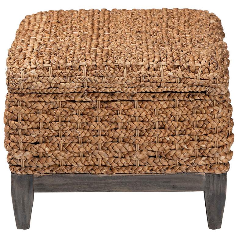 Image 5 bali & pari Bailey Handwoven Square Seagrass Storage Ottoman more views
