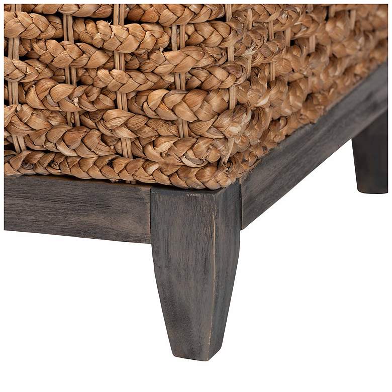 Image 7 bali & pari Bailey Handwoven Square Seagrass Storage Ottoman more views