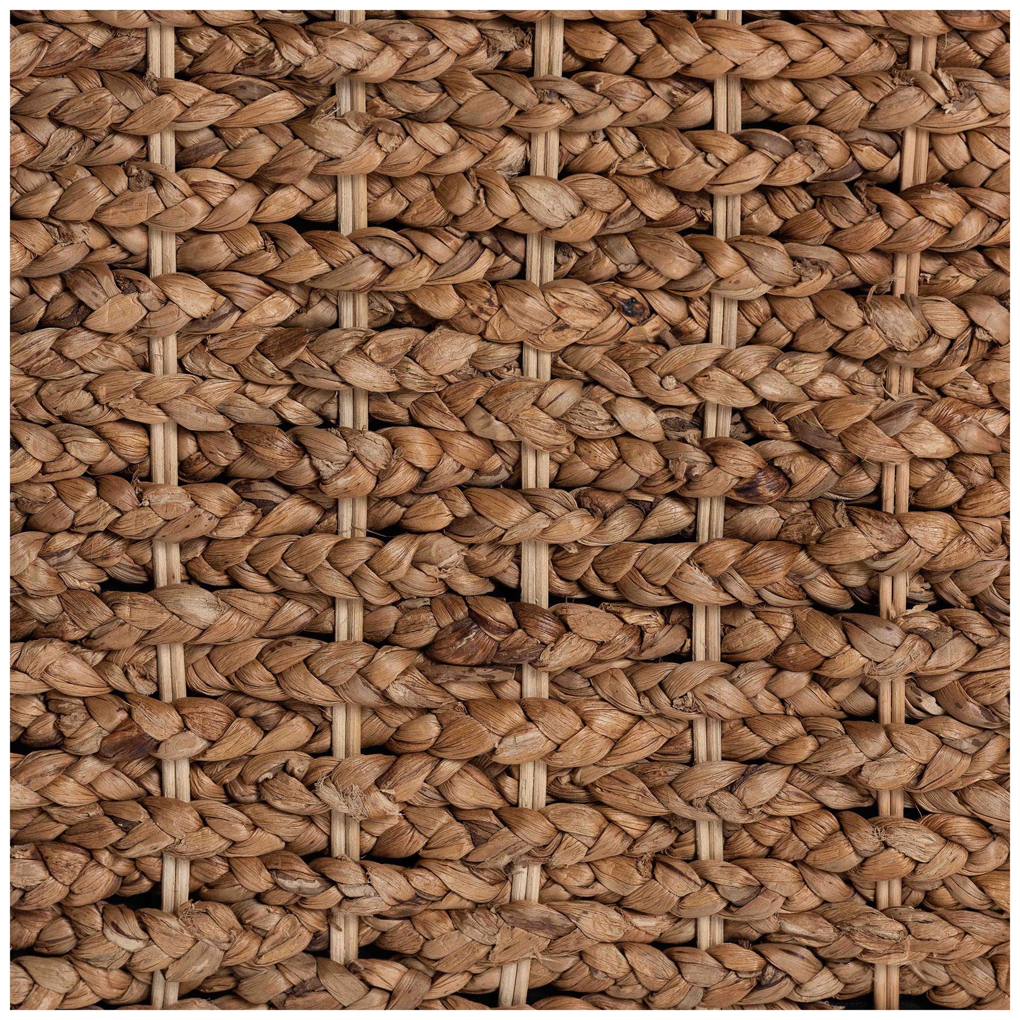 bali & pari Bailey Handwoven Square Seagrass Storage Ottoman