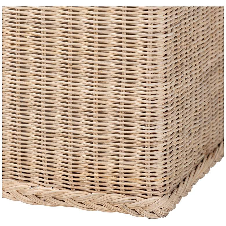 Image 7 bali & pari Barid Braided Rattan Rectangular Storage Bench more views