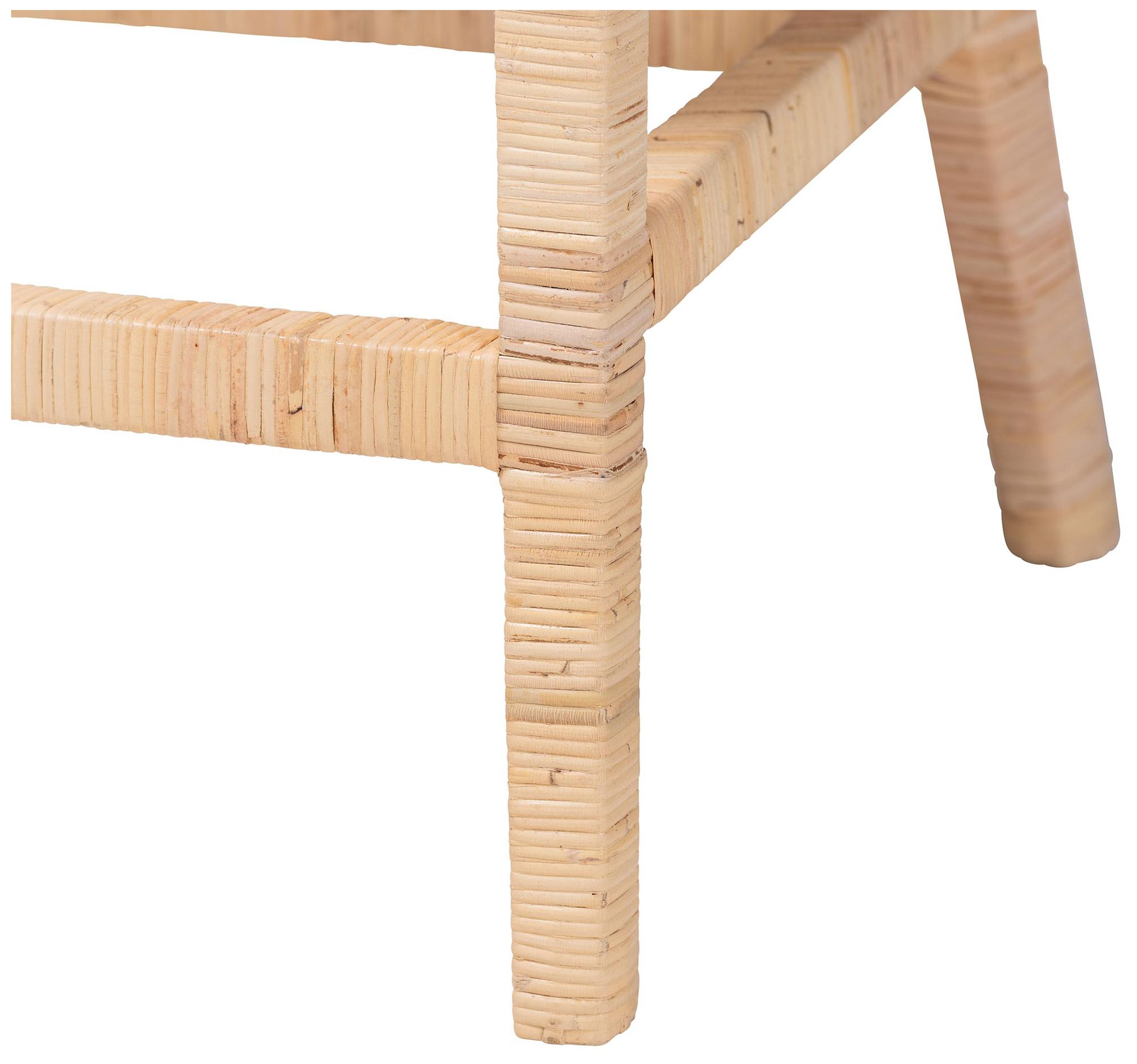 Image 7 bali & pari Beata Natural Rattan Counter Stool - Wingback Counter Chair more views