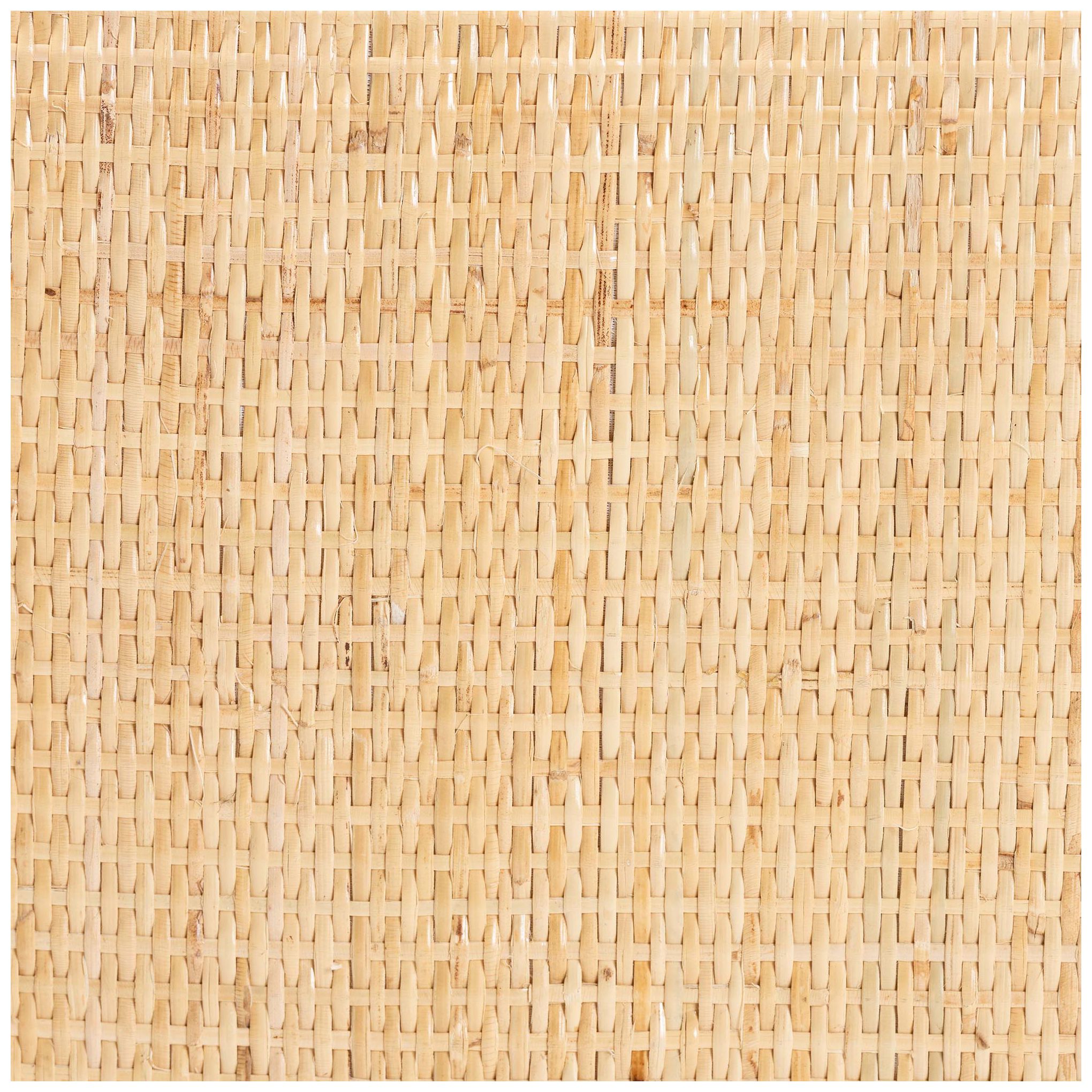 Image 6 bali & pari Belen Marbled Tortoise Natural Rattan Bench - Handwoven Wicker more views