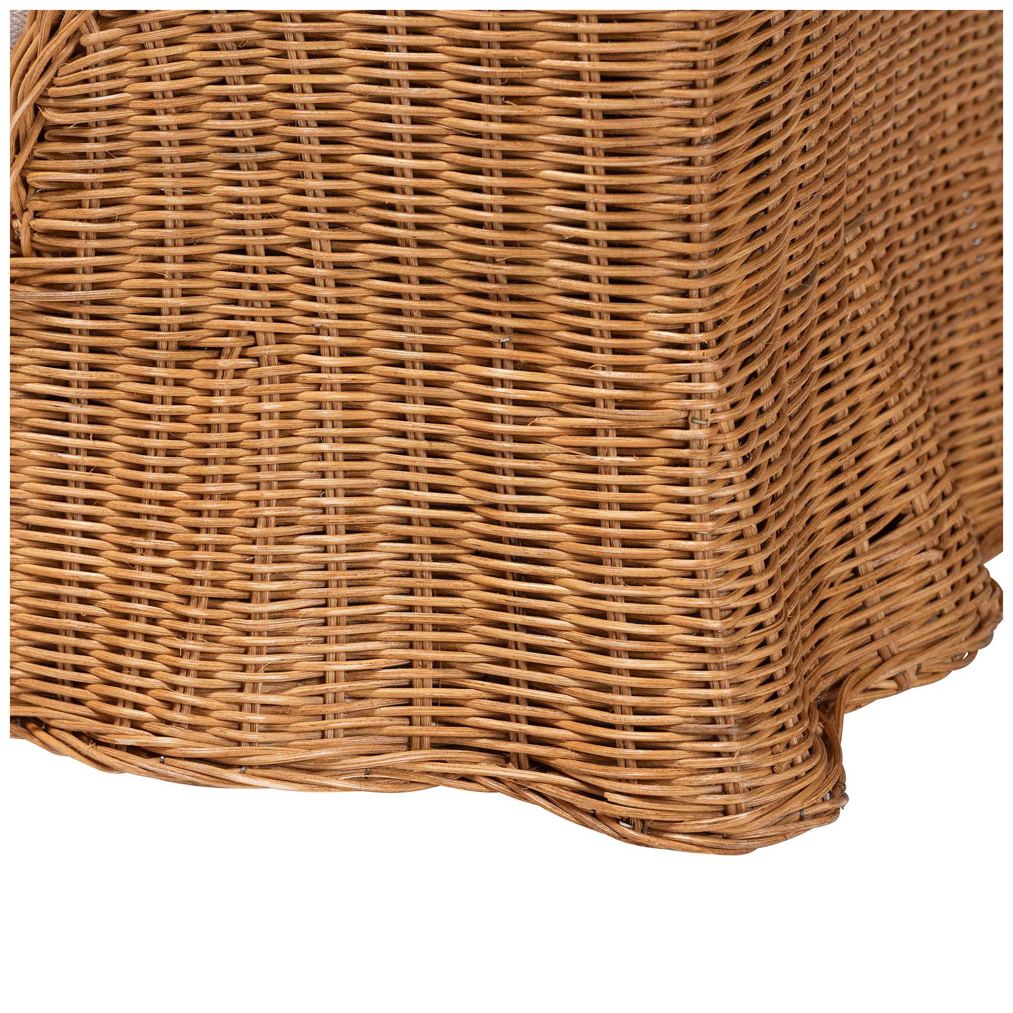 Image 6 bali & pari Belita Rattan Pet Bed for Dogs or Cats with Removable Cushion more views