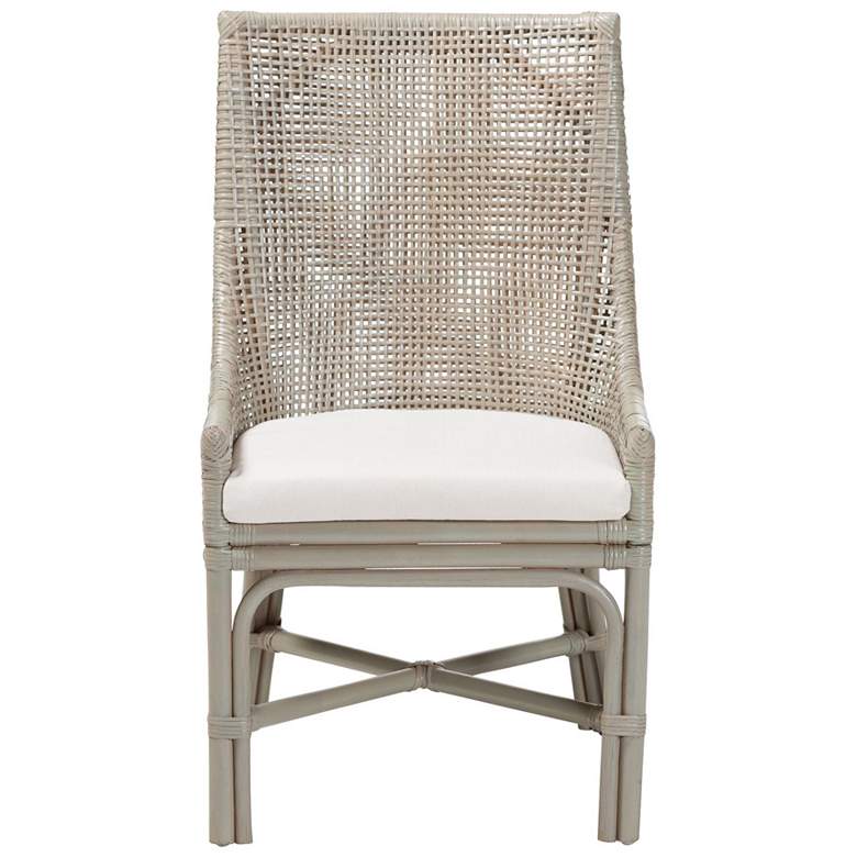 Image 3 bali & pari Bella Rattan Dining Chair with Cushion - Accent Side Chair more views