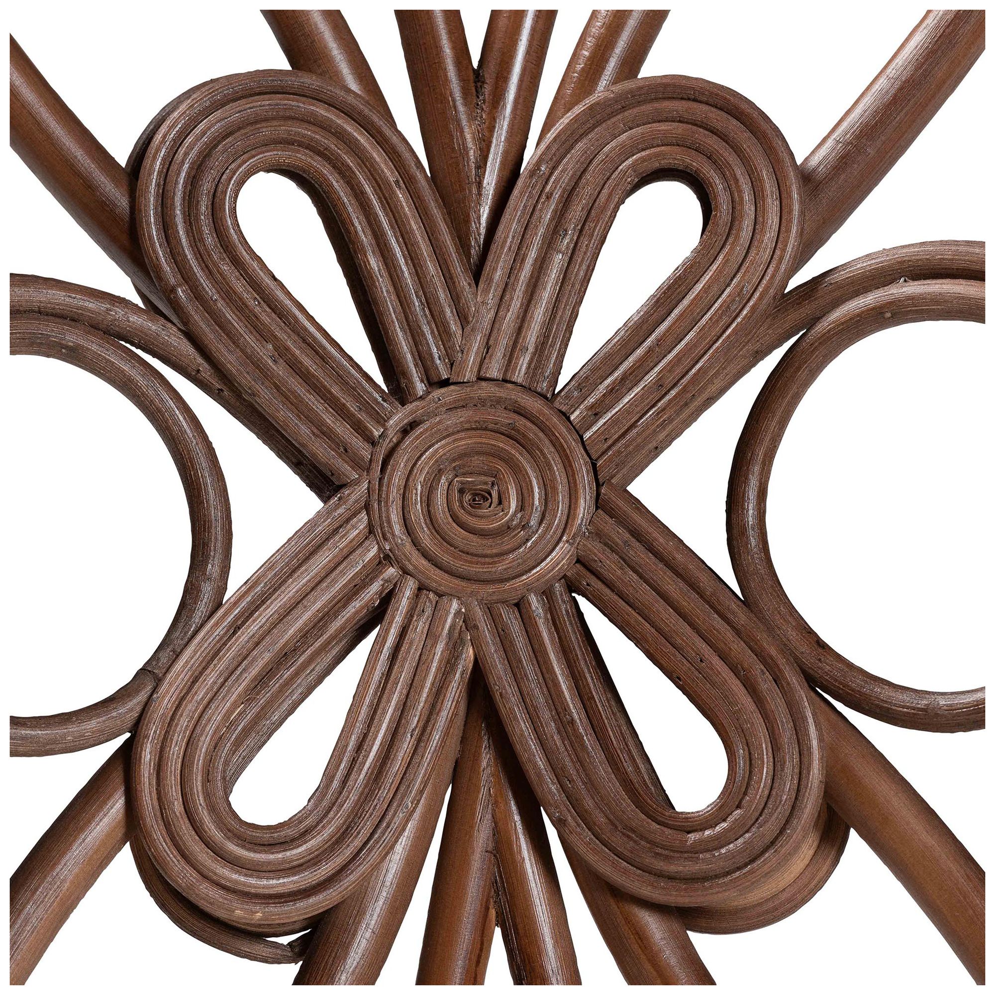 bali & pari Brama Natural Rattan Dining Chair with Cushioned Seat