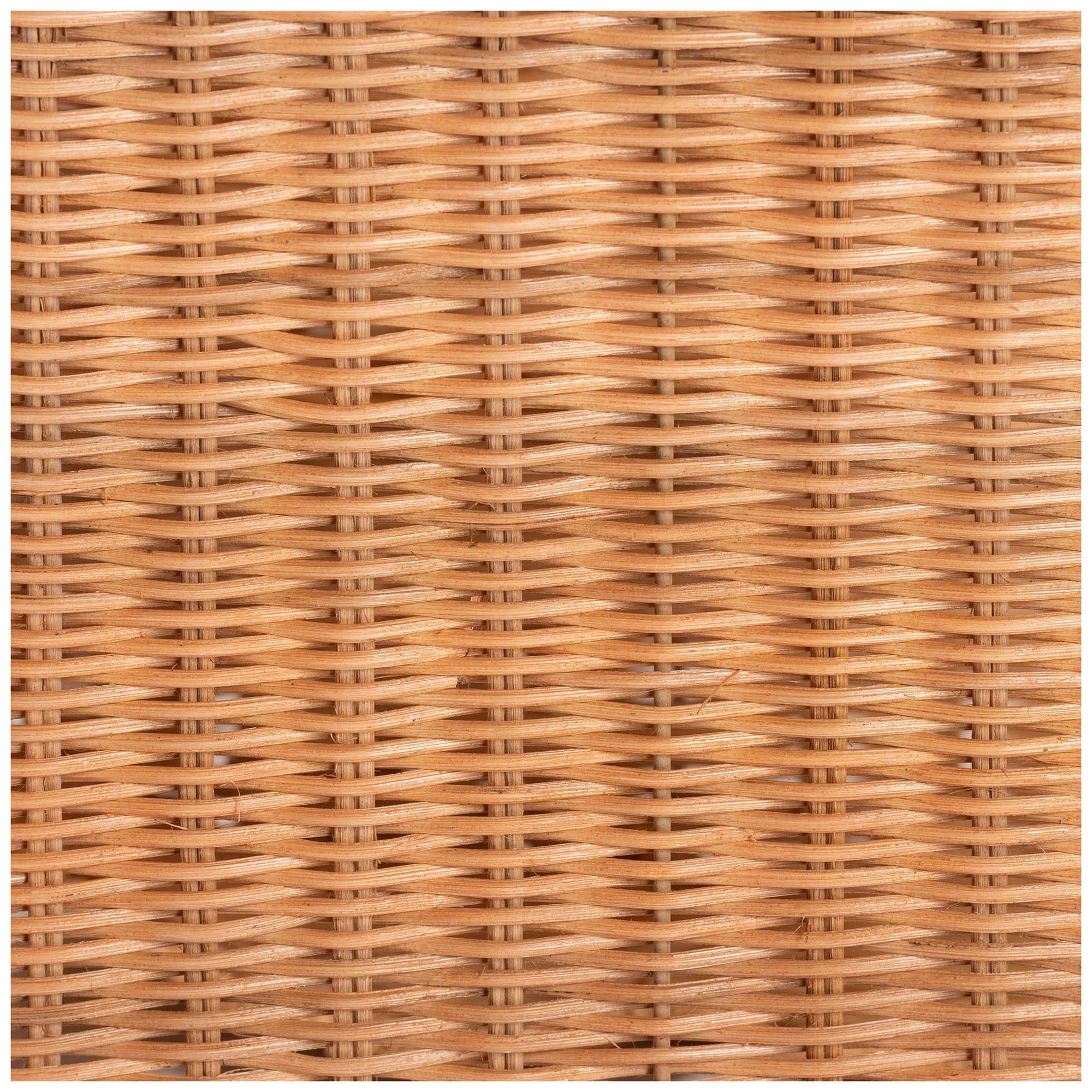 Image 7 bali & pari Bulana Natural Rattan 3-Tier Rolling Storage Cart more views