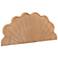 bali & pari Callias Natural Rattan Scalloped Headboard with Sunburst Weave