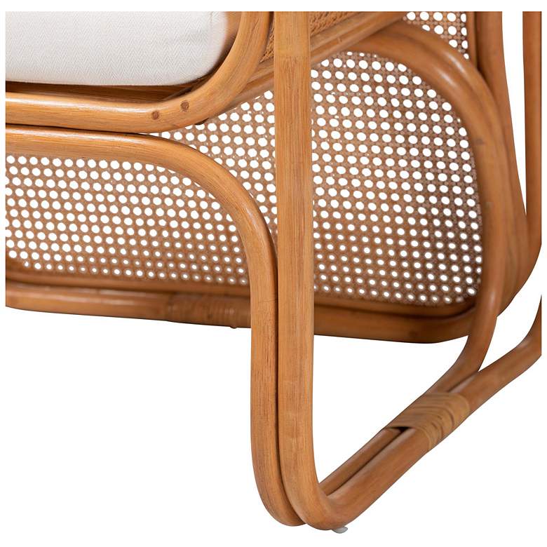 Image 7 bali & pari Cambridge Natural Rattan Armchair - Handcrafted Lounge Chair more views