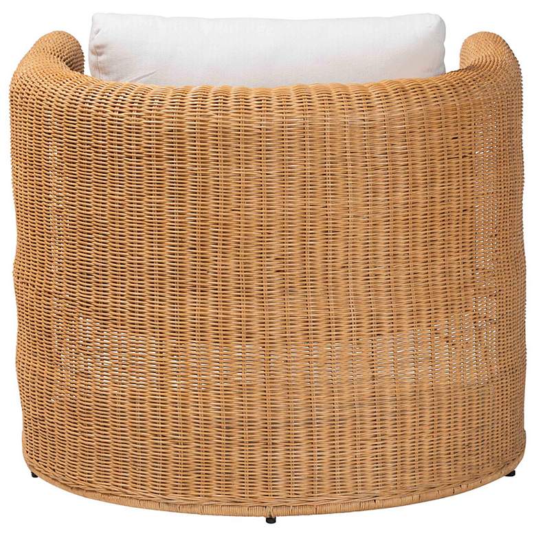 Image 5 bali & pari Carina Natural Rattan Armchair with Cushion - Lounge Chair more views