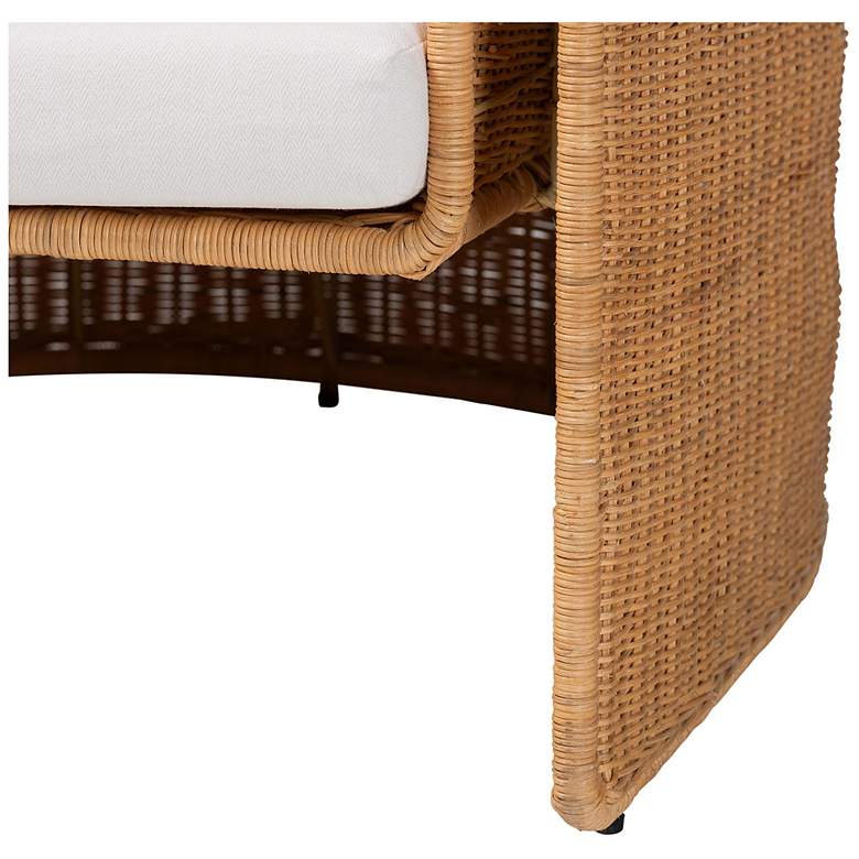 Image 6 bali & pari Carina Natural Rattan Armchair with Cushion - Lounge Chair more views