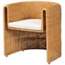 1_bali & pari Carina Natural Rattan Barrel Dining Chair