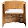3_bali & pari Carina Natural Rattan Barrel Dining Chair more views