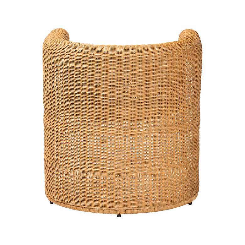Image 5 bali & pari Carina Natural Rattan Barrel Dining Chair more views