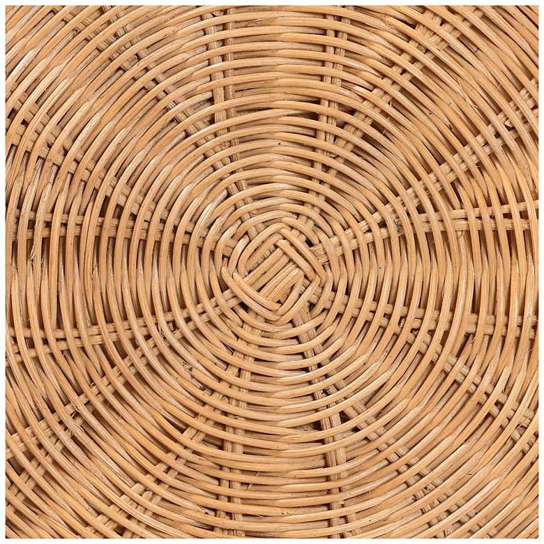 Image 6 bali & pari Caroline Round Natural Rattan End Table more views