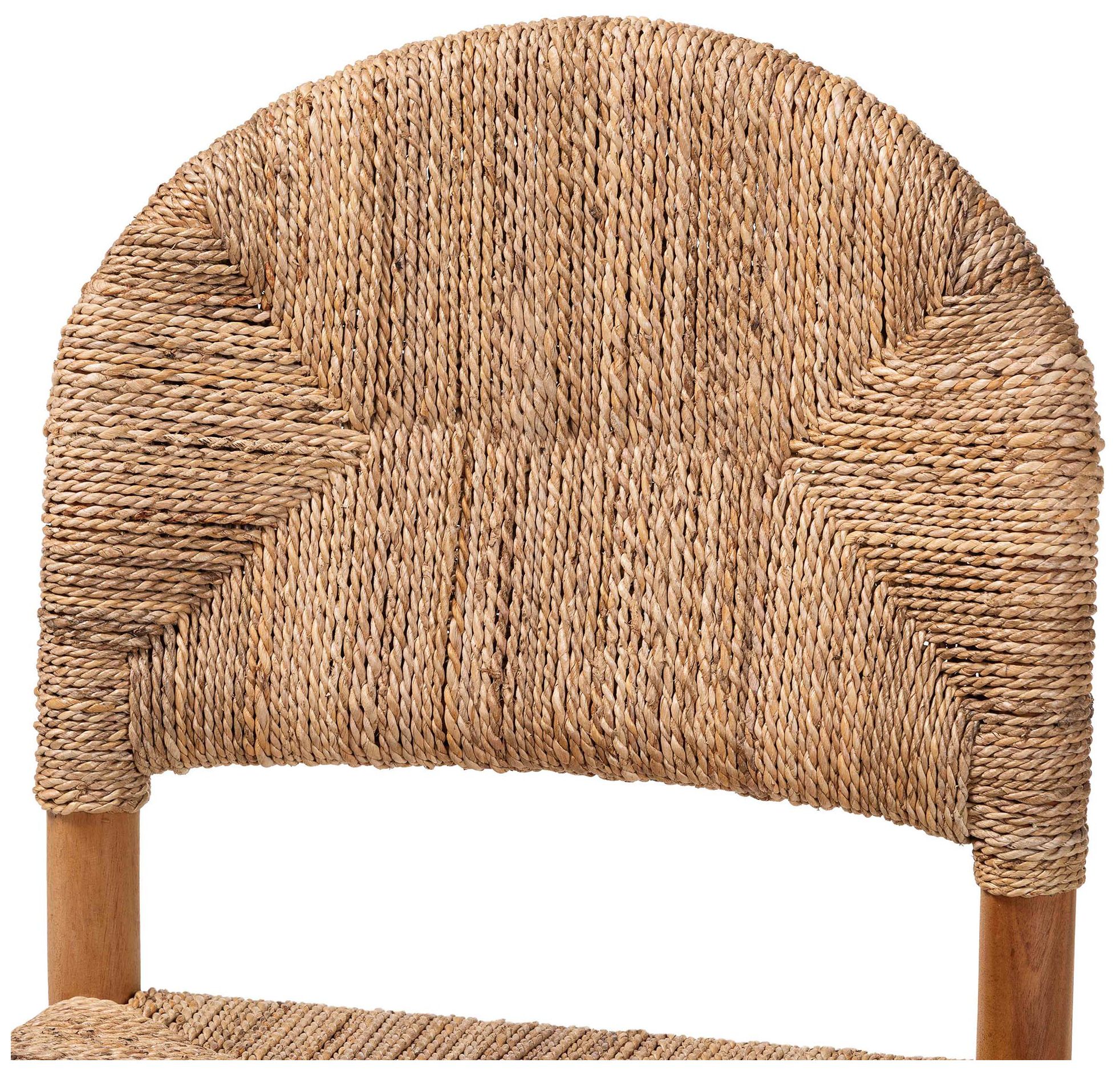 bali & pari Cavo Handwoven Seagrass Dining Chair - Side Chair