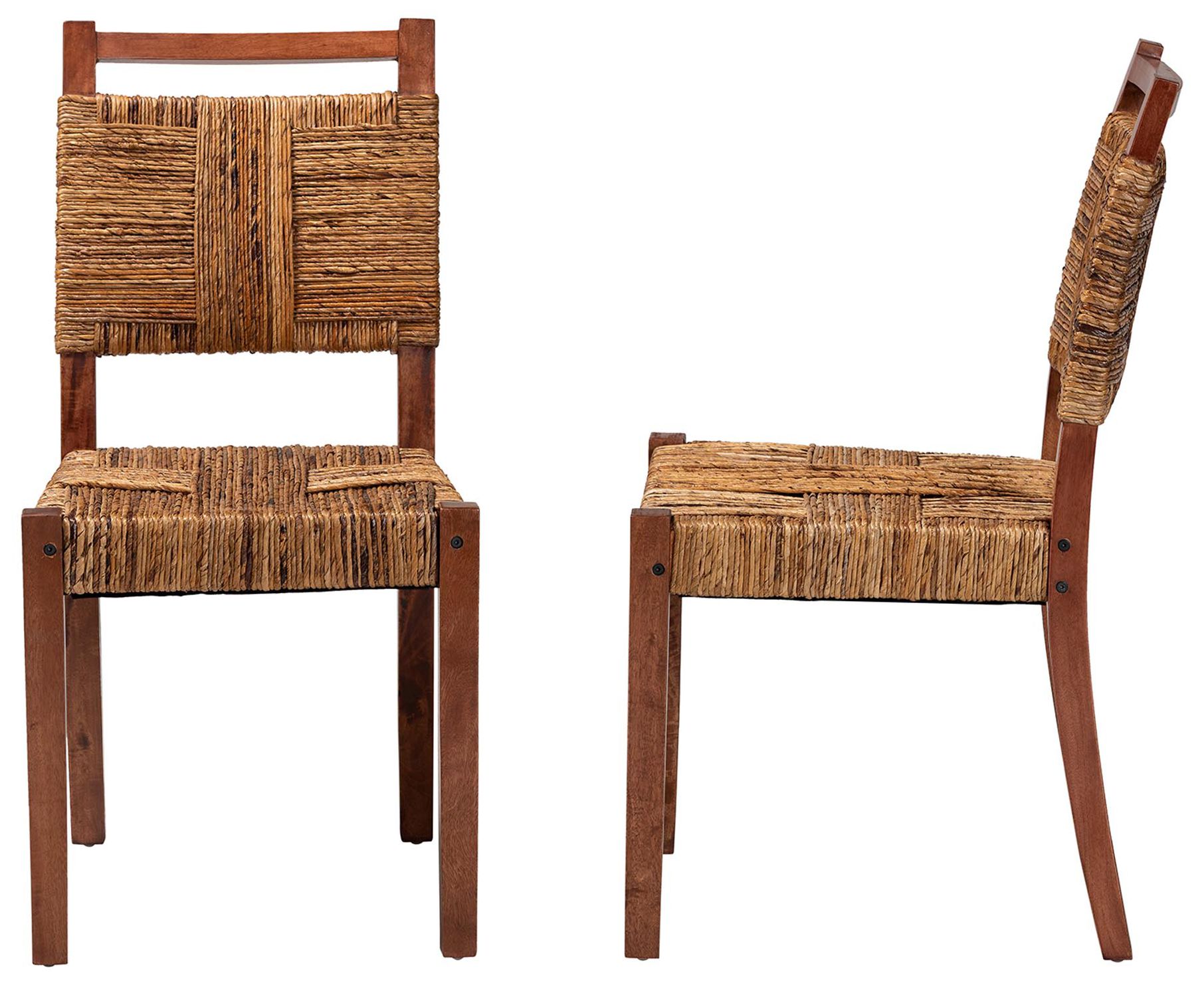 Image 4 bali & pari Chabela Handwoven Seagrass Dining Chair Set of 2 more views