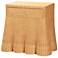 bali & pari Chica Scalloped Natural Rattan Console Table, Rectangle
