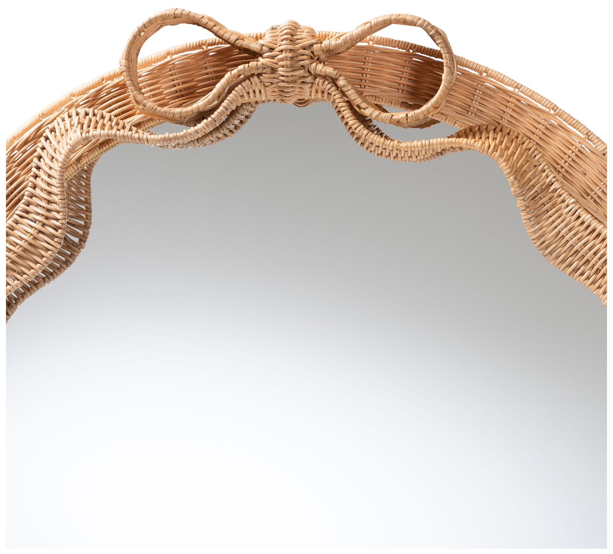 Image 3 bali & pari Creusa Natural Rattan Round Wall Mirror more views