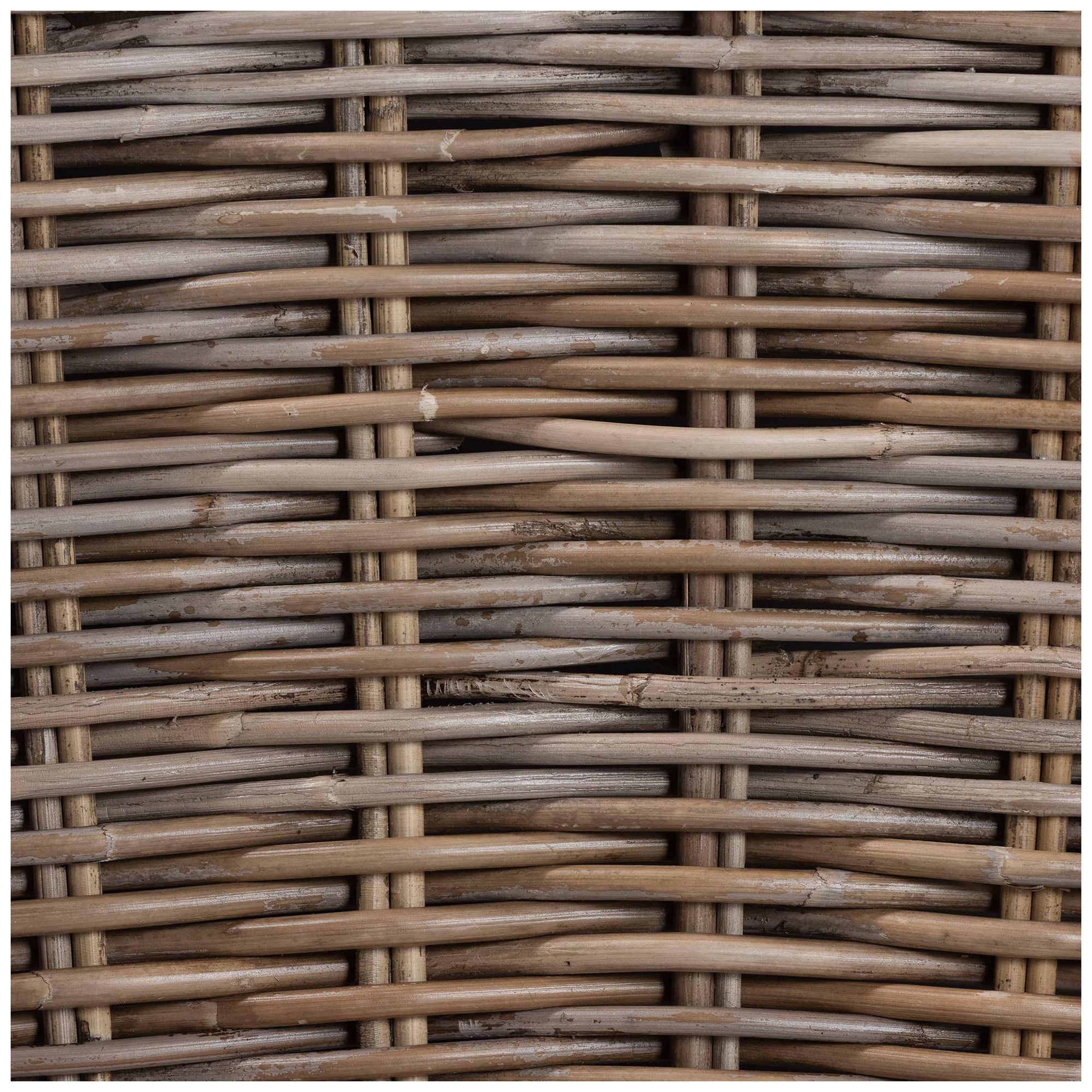 bali & pari Debra Natural Rattan Armchair with Removable Cushion