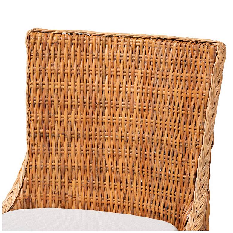 Image 6 bali & pari Derris Natural Rattan Counter Stool with Cushion more views