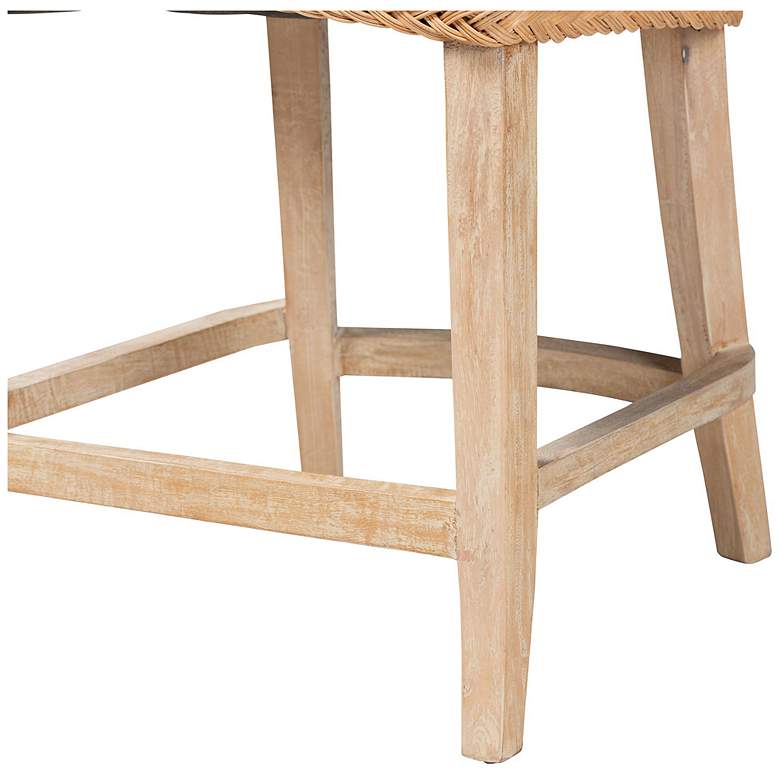 Image 7 bali & pari Derris Natural Rattan Counter Stool with Cushion more views