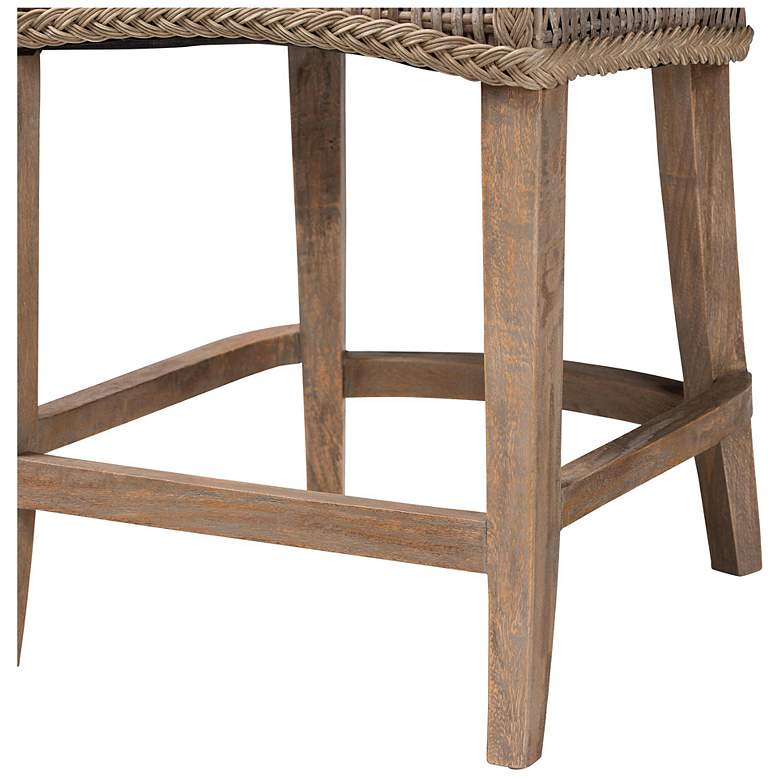 Image 7 bali & pari Derris Natural Rattan Counter Stool with Cushion more views