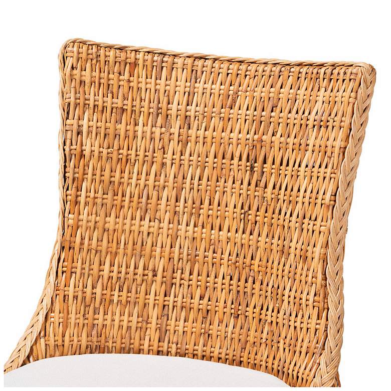 Image 6 bali & pari Derris Natural Rattan Dining Chair with Cushion more views