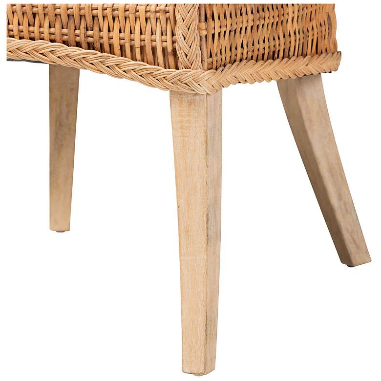 Image 7 bali & pari Derris Natural Rattan Dining Chair with Cushion more views