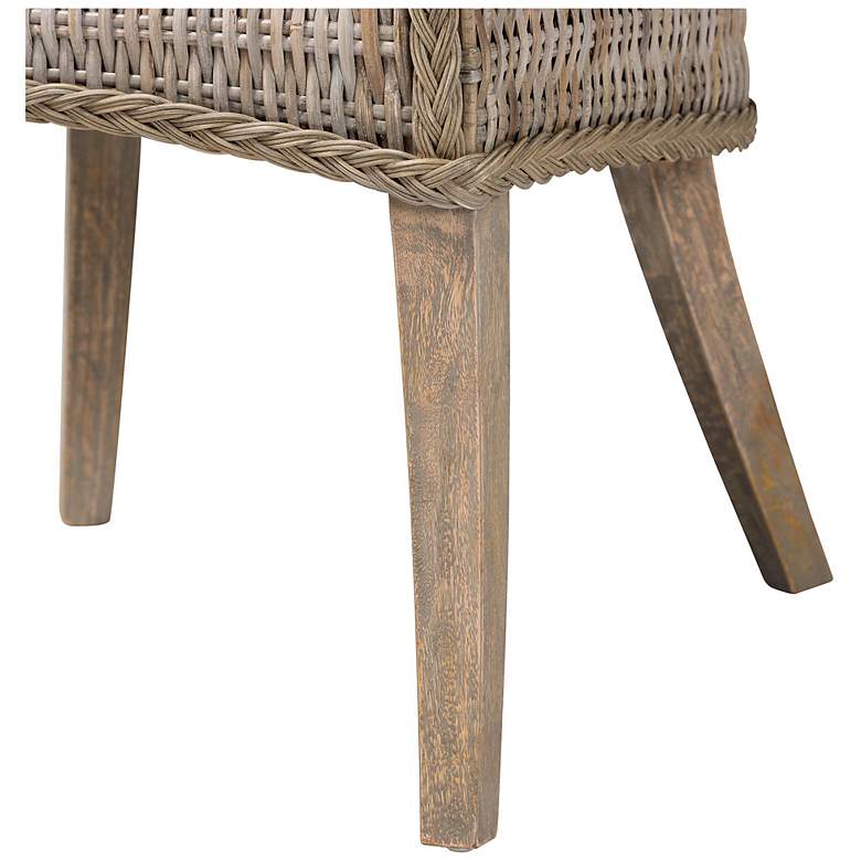 Image 7 bali & pari Derris Natural Rattan Light Honey Dining Chair with Cushion more views