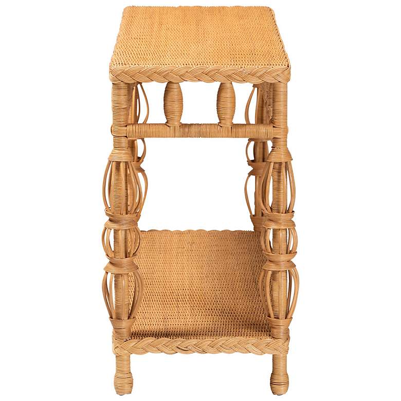 Image 4 bali & pari Dolby Natural Rattan Console Table - Wicker Accent Table more views