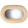3_bali & pari Drucilla Bohemian Natural Brown Rattan Oval Accent Wall Mirror more views