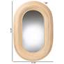 5_bali & pari Drucilla Bohemian Natural Brown Rattan Oval Accent Wall Mirror more views