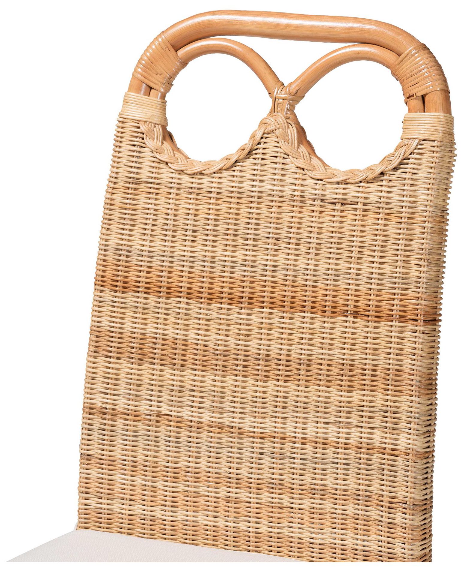 Image 6 bali & pari Dyna Natural Rattan Dining Chair with Removable Cushion more views