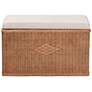4_bali & pari Eamon Braided Rattan Storage Bench with Cushioned Lift Top Lid more views