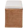 5_bali & pari Eamon Braided Rattan Storage Bench with Cushioned Lift Top Lid more views
