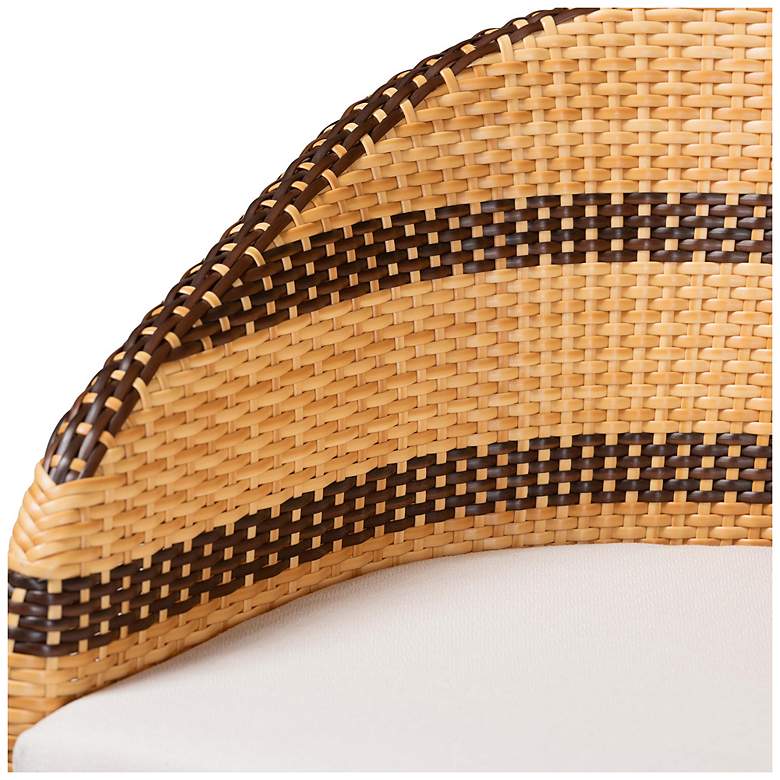 Image 6 bali & pari Elma Rattan Counter Stool with Cushion - Counter Chair more views