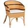 bali & pari Elma Rattan Dining Chair with Cushion - Accent Chair