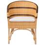 3_bali & pari Elma Rattan Dining Chair with Cushion - Accent Chair more views