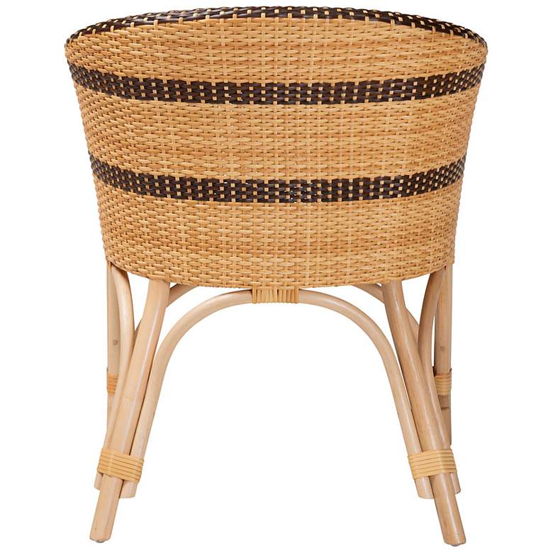 Image 5 bali & pari Elma Rattan Dining Chair with Cushion - Accent Chair more views