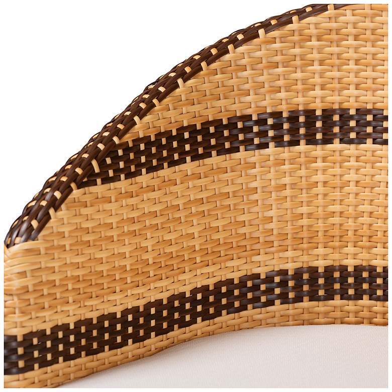 Image 6 bali & pari Elma Rattan Dining Chair with Cushion - Accent Chair more views