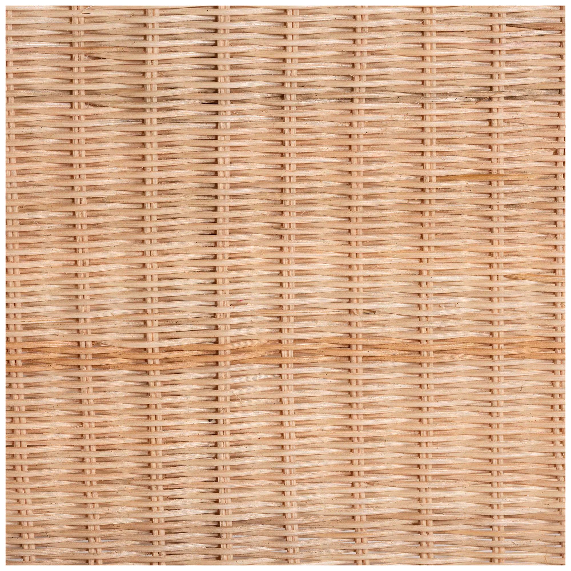 Image 7 bali & pari Eloisa Natural Rattan End Table - Handwoven Wicker 2-Tier more views