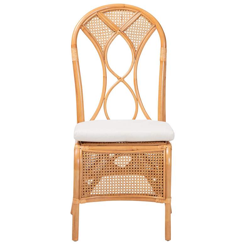 Image 3 bali & pari Elsa Natural Rattan Dining Chair - Wicker Side Chair more views