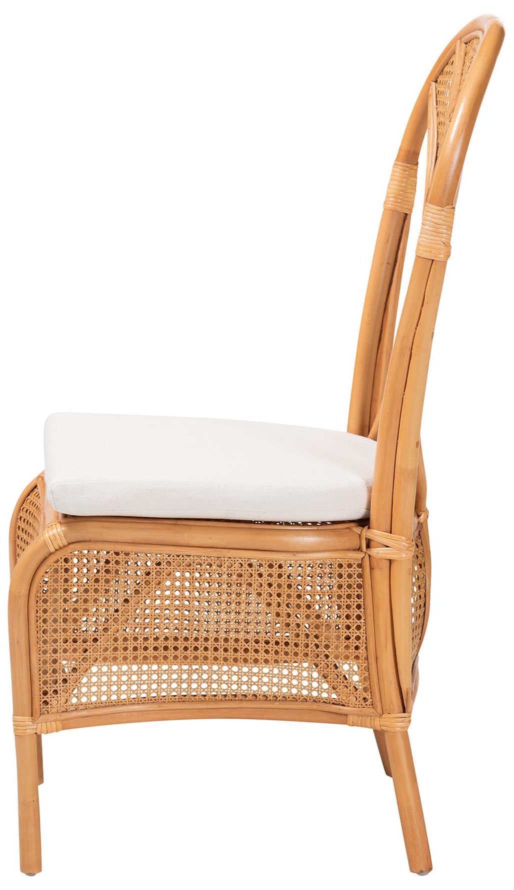 Image 4 bali & pari Elsa Natural Rattan Dining Chair - Wicker Side Chair more views
