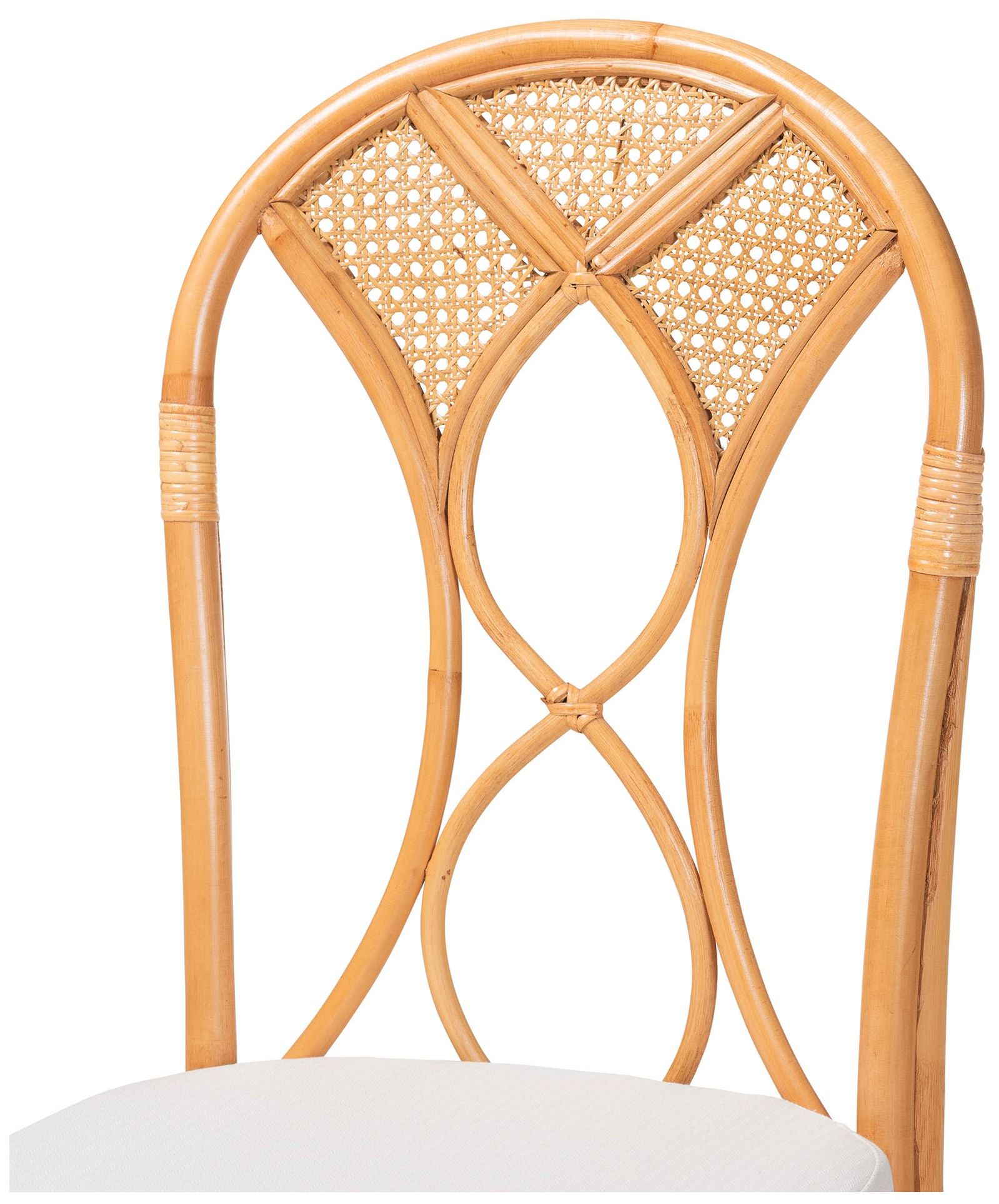 Image 6 bali & pari Elsa Natural Rattan Dining Chair - Wicker Side Chair more views