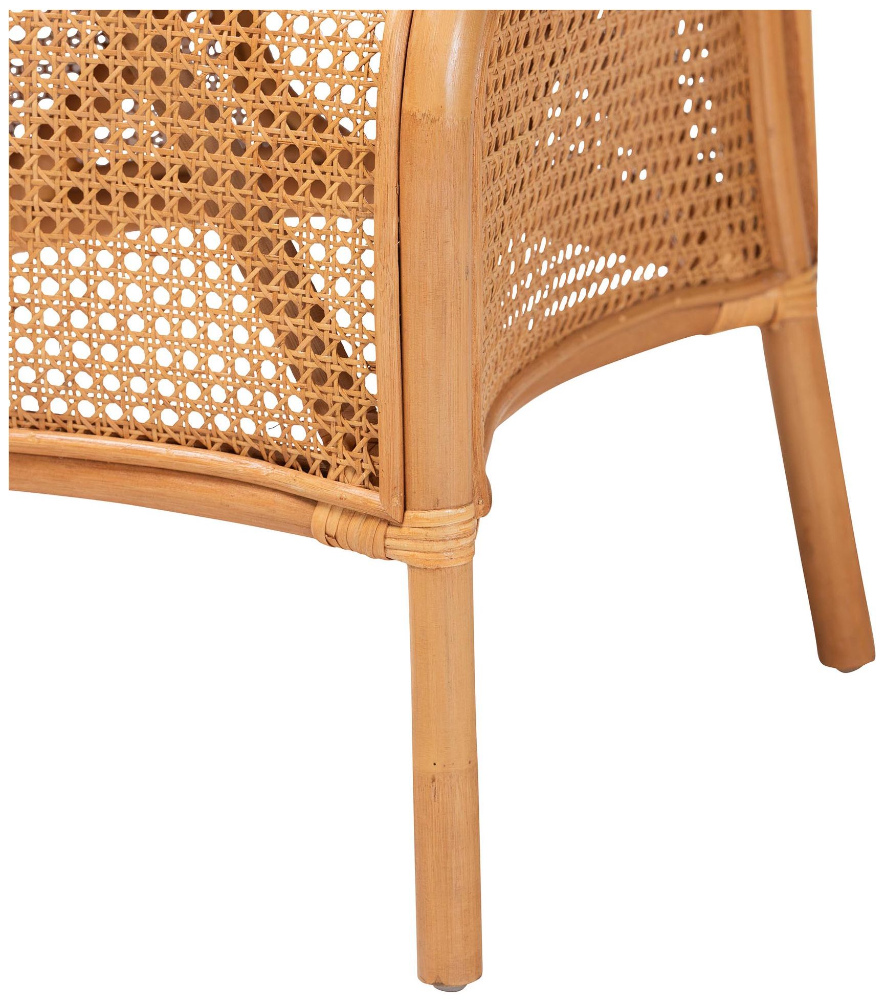 Image 7 bali & pari Elsa Natural Rattan Dining Chair - Wicker Side Chair more views